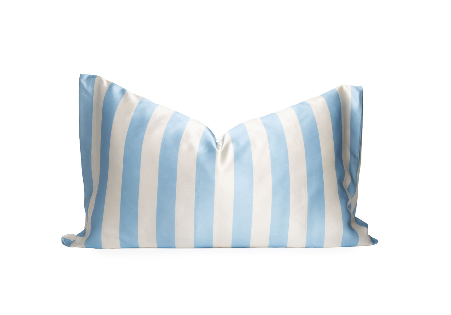 Baby Blue Stripe- Mulberry Silk Pillowcase