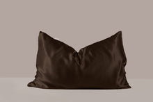 Load image into Gallery viewer, Chocolate Mulberry Silk Pillowcase
