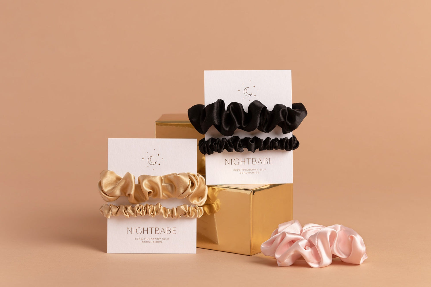 mulberry silk scrunchies