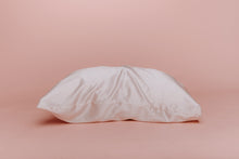 Load image into Gallery viewer, side view blush pink silk pillowcase
