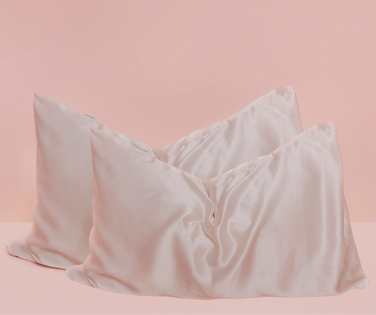 Blush Pink - Mulberry Silk Pillowcase Set