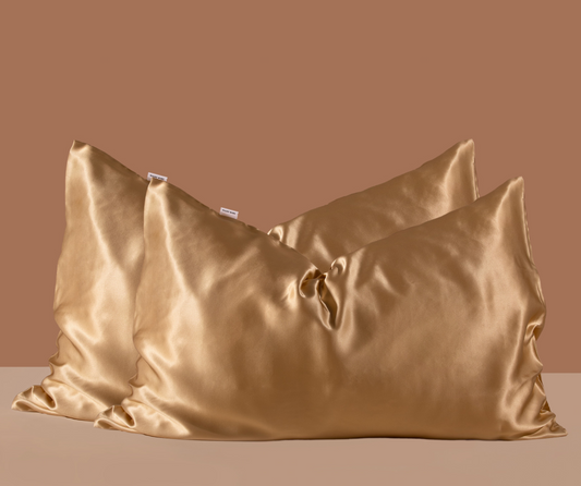 Gold - Mulberry Silk Pillowcase Set