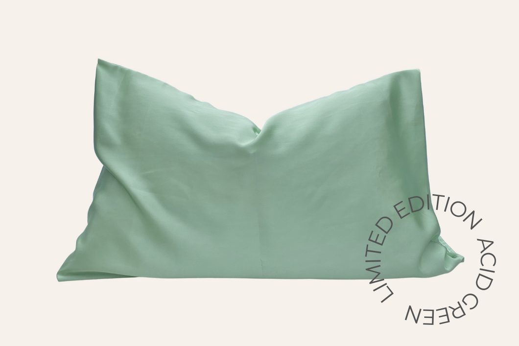 Acid Green - Mulberry Silk Pillowcase