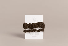 Load image into Gallery viewer, Chocolate Silk Medium Scrunchie Duo

