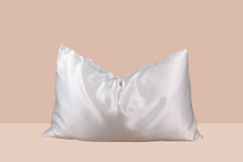 Load image into Gallery viewer, night babe ivory silk pillowcase 
